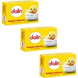 Dalin Bebek Sabunu Hassas Ciltler İçin 3 Adet 100 gr Sarı Renkli Paket