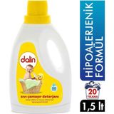 Dalin Bebek Sıvı Çamaşır Deterjanı 1500 ml Hipoalerjenik Formül 20 Yıkama İçin Özel