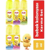 Dalin Bıcı Bıcı Orman Çiçek Okyanus Bahar 5'li 150 ml Bebek Kolonyası