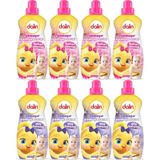 Dalin Çamaşır Yumuşatıcı Konsantre 1500 ml Bahar Ninnisi + 1500 ml Düş Bahçesi (Karma 8 Li Set) - 1,5 lt