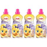 Dalin Çamaşır Yumuşatıcı Konsantre 1500 ml Düş Bahçesi (4'lü Set) (Bebeklere Özel) - 1,5 lt