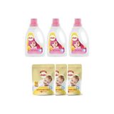 Dalin Çamaşır Yumuşatıcısı Düş Bahçesi 1500 ml X3 + Dalin Granül Sabun Toz Deterjan 500 gr X3