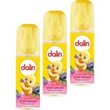 Dalin Çiçek Bahçesi Bebek Kolonyası Menekşe Ve Yasemin Aromalı 150 Ml X 3 Adet