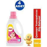 Dalin Düş Bahçesi Çamaşır Yumuşatıcısı 1500 ml 4 Adet Bebek Cildine Özel Hipoalerjenik Formül