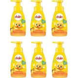 Dalin Köpük Sabun Mango ve Portakal Kokusuyla Eğlenceli El Yıkama 6 x 200 ml Bebekler İçin