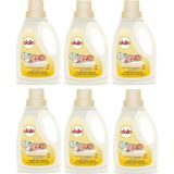 Dalin Sensitive Doğal Sabun Bazlı Sıvı Çamaşır Deterjanı 1500ML x 6 Hipoalerjenik ve Kalıntı Bırakmayan Formül