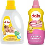 Dalin Sıvı Çamaşır Deterjanı 1500 ML + Konsantre Yumuşatıcı Düş Bahçesi 1200 ML - 1 kg