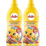 Dalin Sıvı Çamaşır Deterjanı 1500 ml Renk ve Koruma (Hipoalerjenik) (2 Li Set) - 1,5 lt