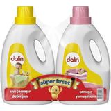 Dalin Sıvı Deterjan 1200 ml + Çamaşır Yumuşatıcısı 1200 ml - 1 kg