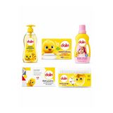 Dalin Yenidoğan Bebek Bakım Ve Çamaşır Seti - 1200 Ml Yumuşatıcı + 700 Ml Şampuan + Likit Pudra + Sabun + Kulak Çubuğu 100'Lü