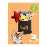 Dalipet Köpek oyuncakları Kumaş,Peluş,Dış Sağlığında Etkili, İçi Dolgun 7 Farklı Desen ve Renk Oyuncaklar