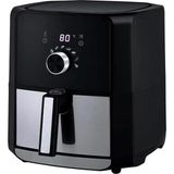 Dalle XL 1700 Watt 5.5 Litre Hacimli Yağsız Fritöz Airfryer - Siyah