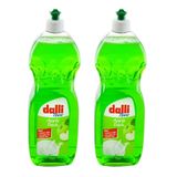 Dalli Elmalı Sıvı Bulaşık Deterjanı, 3'ü 1 Arada, 1 Lt, 2'li Paket