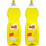 Dalli Home Limonlu Sıvı Bulaşık Deterjanı, 3'ü 1 Arada, 1 Lt, 2'li Set