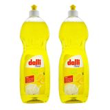 Dalli Home Limonlu Sıvı Bulaşık Deterjanı, 3'ü 1 Arada, 1 Lt, 2'li Set