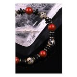 Dalmaçyalı Jasper - Red Jasper - Hematit - Kokonat Doğal Taş Tasarım Bileklik