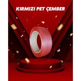 Dalpak Ambalaj 12 mm Kırmızı Polyester Çember ( Şerit ) - 1 Adet