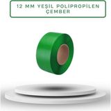 Dalpak Ambalaj 12 mm Yeşil Çember PP ( Polipropilen) Makine Çemberi ( Koli kapama , koli koruma çemberi ) - 1 Adet
