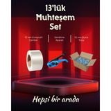 Dalpak Ambalaj 13'lük Beyaz Lifli Kompozit Çember Seti ( Çember&toka&gerdirme Aparatı ) - 1 Adet