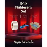 Dalpak Ambalaj 16'lık Beyaz Lifli Kompozit Çember Seti ( Çember&toka&gerdirme Aparatı ) - 1 Adet