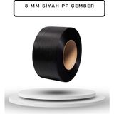 Dalpak Ambalaj 8 mm Siyah Pp Çember ( Polipropilen ) Makine Çemberi ( Koli Kapama , Koli Koruma Çemberi ) - 1 Adet