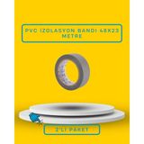 Dalpak Ambalaj Pvc Izolasyon Bandı Gri 48X23 Metre 2'li Paket - 48 x 23 m - 1 Adet