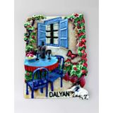 Dalyan Polyester Kabartmalı Magnet 5 X 6,5 Cm Dekoratif Hediyelik Buzdolabı Süsü (Kod:1684)