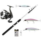 Dam Nova 4000FD Spin Makine + Dam Nova Expedition 240 cm 20-40 gr 6 Parça Spin Olta Seti