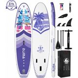Dama Space Purple 335X86X15 3 Finli Şişme Paddle Board Sup Seti