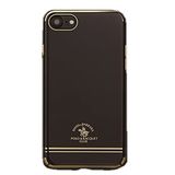 Dama Stile Santa Babara iphone 7 Siyah Kılıf (arkası altın şerit)