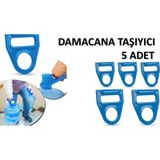 Damacana Taşıyıcı 5 Adet Kolay Kullanım Damacana Taşıma Aparatı Mavi