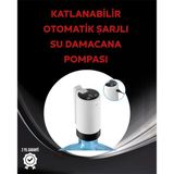 Damacana Üstü Akıllı Su Pompası | 3 Damacana Kullanım | 4W Güç | Micro Usb Şarjlı | Katlanabilir & Taşınabilir Mir97924963