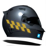 Damalı Kask Motosiklet Sticker Takımı Reflektif, Floresan, Parlak Düz, Özel Renkler Çınar Extreme Gold