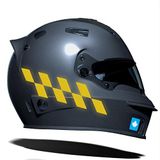 Damalı Kask Motosiklet Sticker Takımı Reflektif, Floresan, Parlak Düz, Özel Renkler Çınar Extreme Reflektif Koyu Sarı