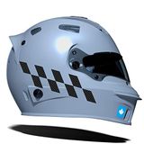Damalı Kask Motosiklet Sticker Takımı Reflektif, Floresan, Parlak Düz, Özel Renkler Çınar Extreme Siyah Karbon Fiber