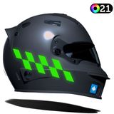 Damalı Kask Motosiklet Sticker Takımı Reflektif, Floresan, Parlak Düz, Özel Renkler Çınar Extreme