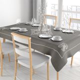 DAMASK DESEN GRİ MASA ÖRTÜSÜ