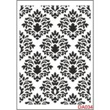 Damask Desen Stencil Şablon (35x50) DA-034