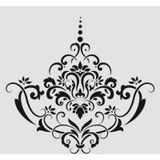 Damask Desen Stencil Şablon 40X40 Da-030