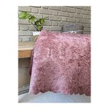 Damask Desenli Süngerli Koltuk Örtüsü Kanepe Örtüsü fuşya 170 x 210