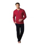 Damat Çeyiz Bordo Pijama Çamaşır Set Takım 2000