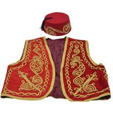 Damat Kına Gecesi Dondurmacı Osmanlı Yelek Ve Fes Takımı