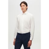Damat Regular Fit Beyaz Düz Nano Care Gömlek