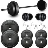 Dambıl 25 Kg 150 Cm Uzun Bar Dambıl Seti, Halter Seti Ve Fitness Ağırlık Seti