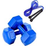 Dambıl 2x5 kg Dambıl Seti Dumbbell Atlama Ipi Hediyeli LYT-15498D