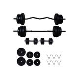 Dambıl Premium 28 kg Z Bar Halter Seti Ve Seti Fitness Ağırlık Seti (Orijinal hammadde)