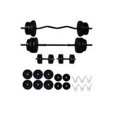 Dambıl Premium 48 Kg Z Bar Halter Seti Ağırlık Seti Seti Fitness Seti