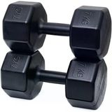 Dambıl Seti, 2 x 7 Kg, Plastik, Siyah, Spor ve Egzersiz Için, Ağırlık Antrenmanı