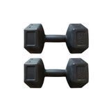 Dambıl Seti Fitness Vücut Geliştirme Aleti 5 Kg X 2 Adet 10 Kg Dumbell Ağırlık Seti - Siyah