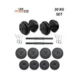 Dambılcım Mocca Style 32 Kg Ağırlık Seti Dambıl , Vücut Geliştirme Aleti ,Halter Seti (30 KG Plaka Ağırlığı)